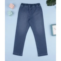 Pantalón denim niña corazones con strass*Prenatal