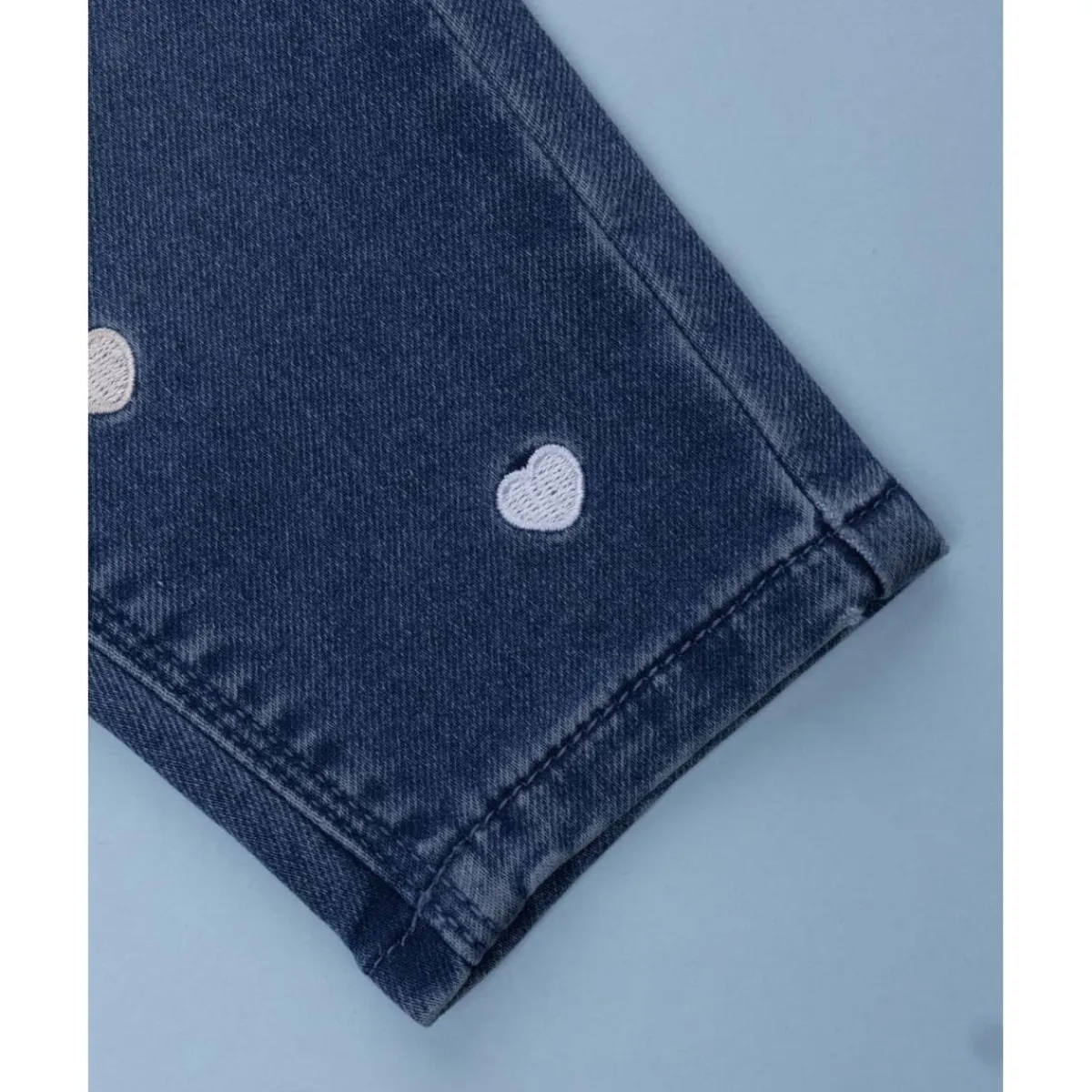 Pantalón denim niña corazones*Prenatal New