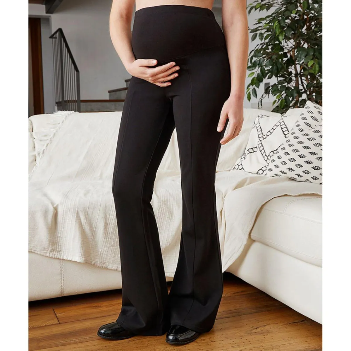 Sale Pantalón premamá de campana elástico Moda·Pantalones, Faldas Y Leggins|Premamá·Moda
