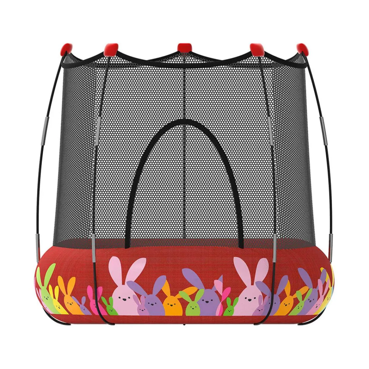 Discount Parque de juegos con cama elástica Rojo Camas Elásticas