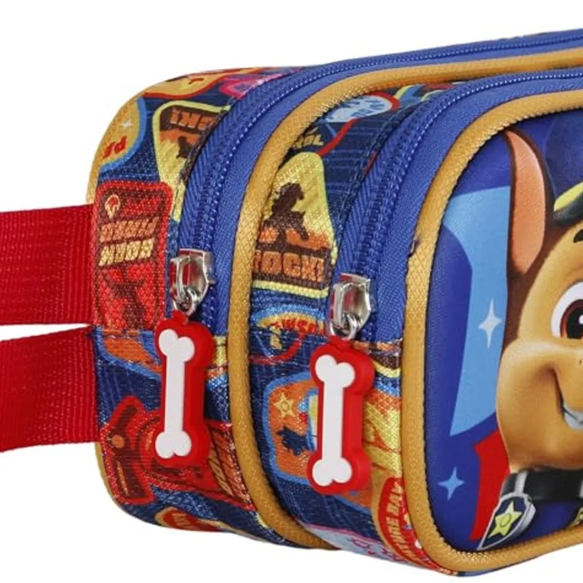 Hot Patrulla Canina - Estuche portatodo doble 3D ㅤ Material Escolar