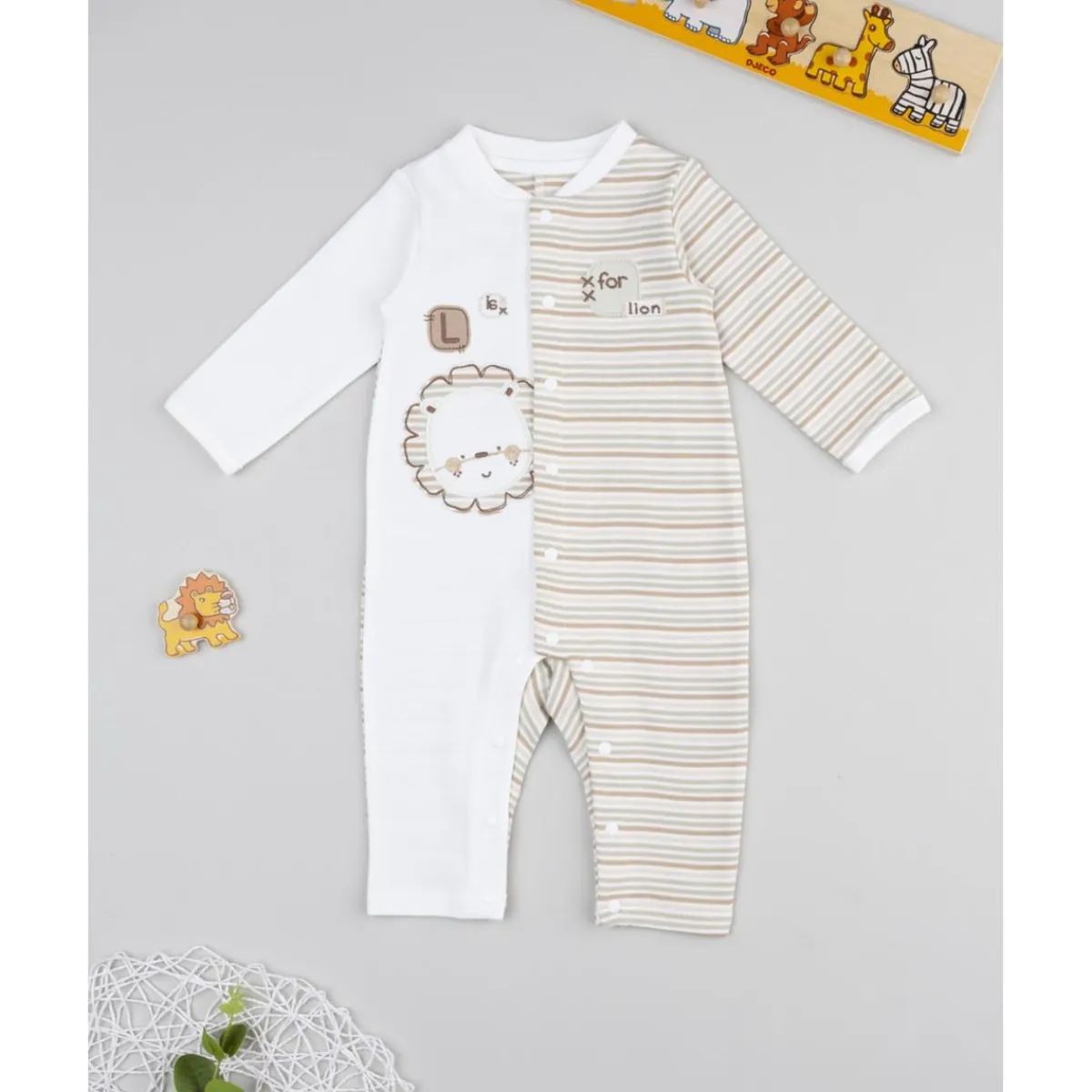Pelele bicolor león*Prenatal