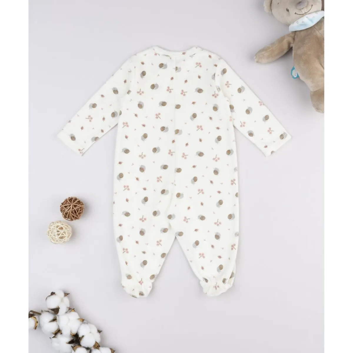 Pelele de niña con caracoles estampados*Prenatal Clearance