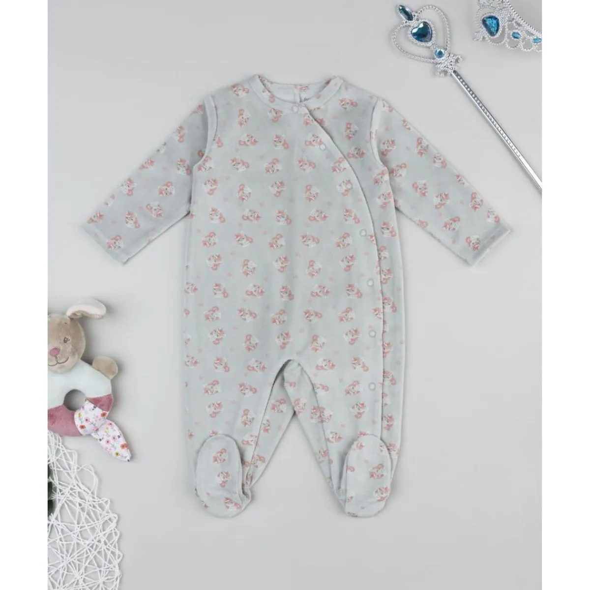 Pelele verde de niña con unicornios*Prenatal