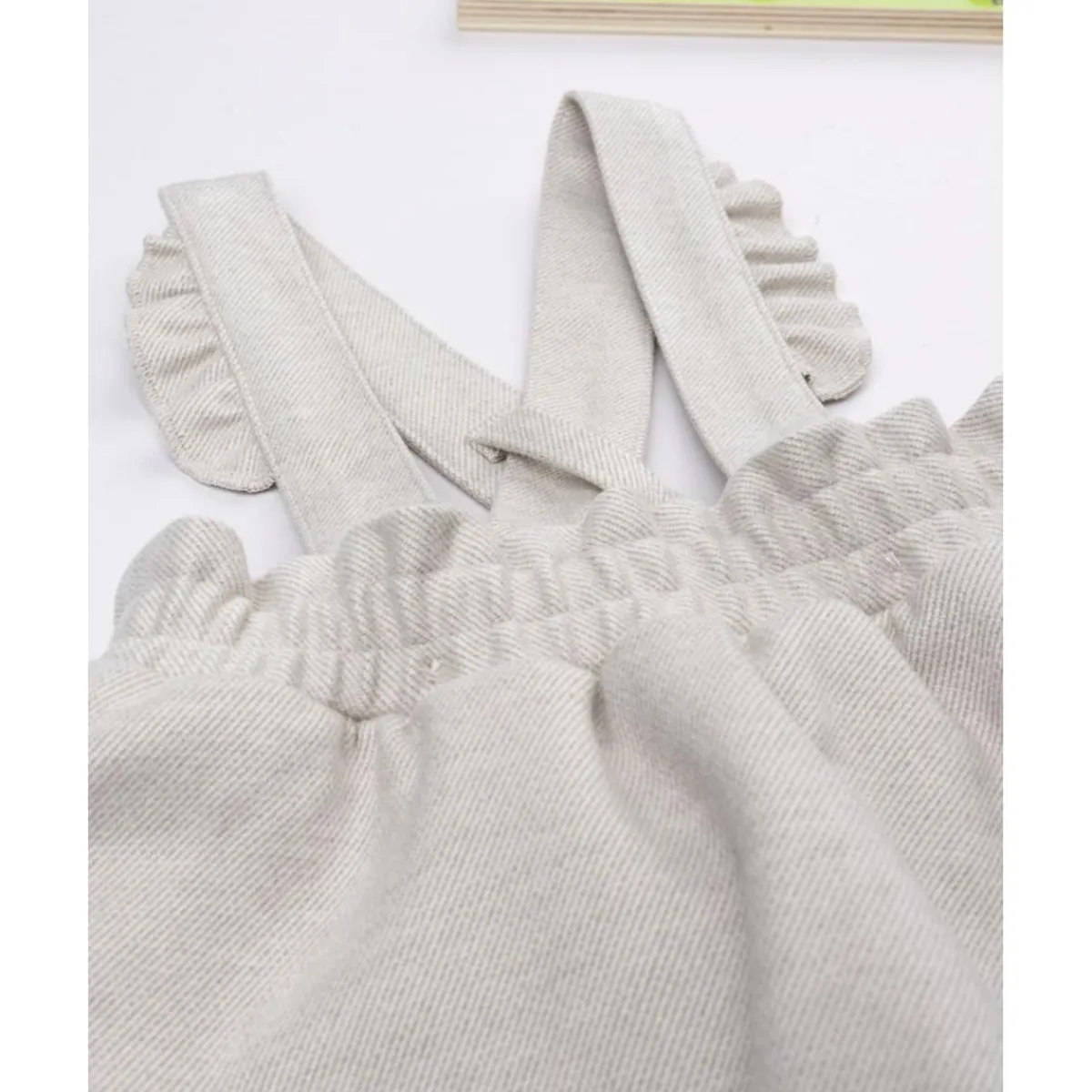 Peto con falda niña beige con bordados Recién Nacido·Ropa Y Accesorios|Ropa Y Accesorios·Vestidos