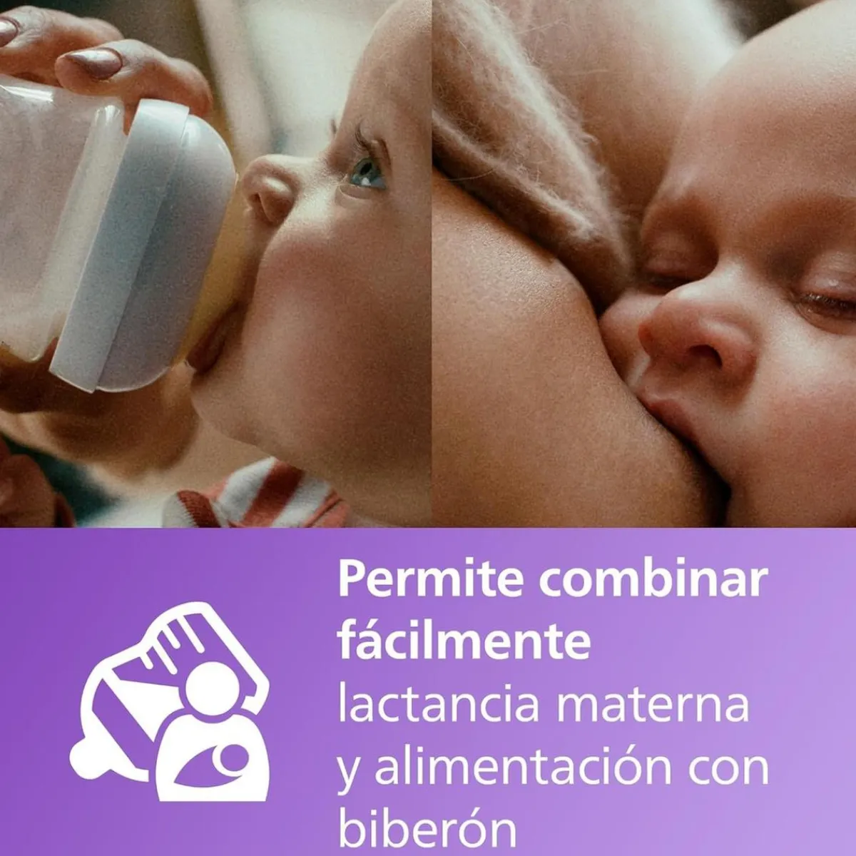 Online Philips - Biberón Natural Response 125 ml + Chupete Ultra Air 0-6m Biberones Y Chupetes·Biberones