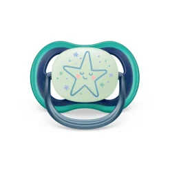 Philips - Chupetes ultra air night time 6-18 meses decoración estrella/luna*AVENT Hot