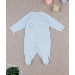 New Pijama de terciopelo niño azul claro osos Recién Nacido·Ropa Y Accesorios|Ropa Y Accesorios·Peleles