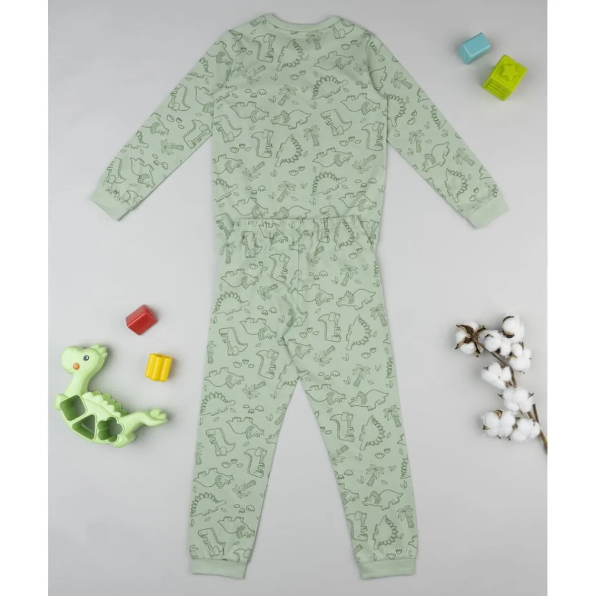 Pijama dos piezas niño verde dinosaurios*Prenatal Discount