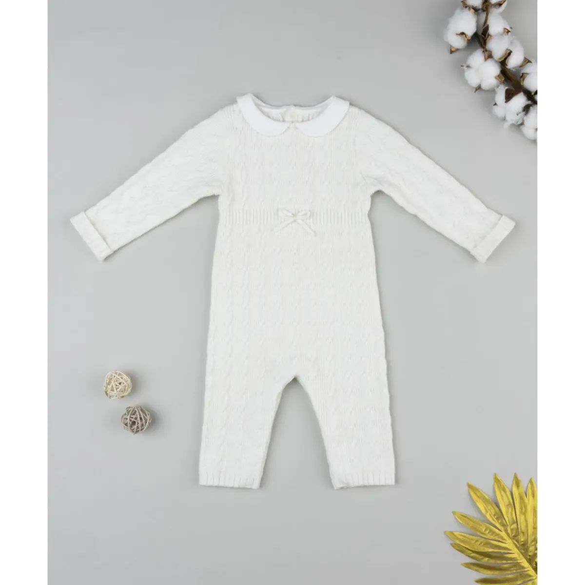 Discount Pijama tricot blanco para recién nacida Ropa Y Accesorios·Peleles|Recién Nacido·Ropa Y Accesorios