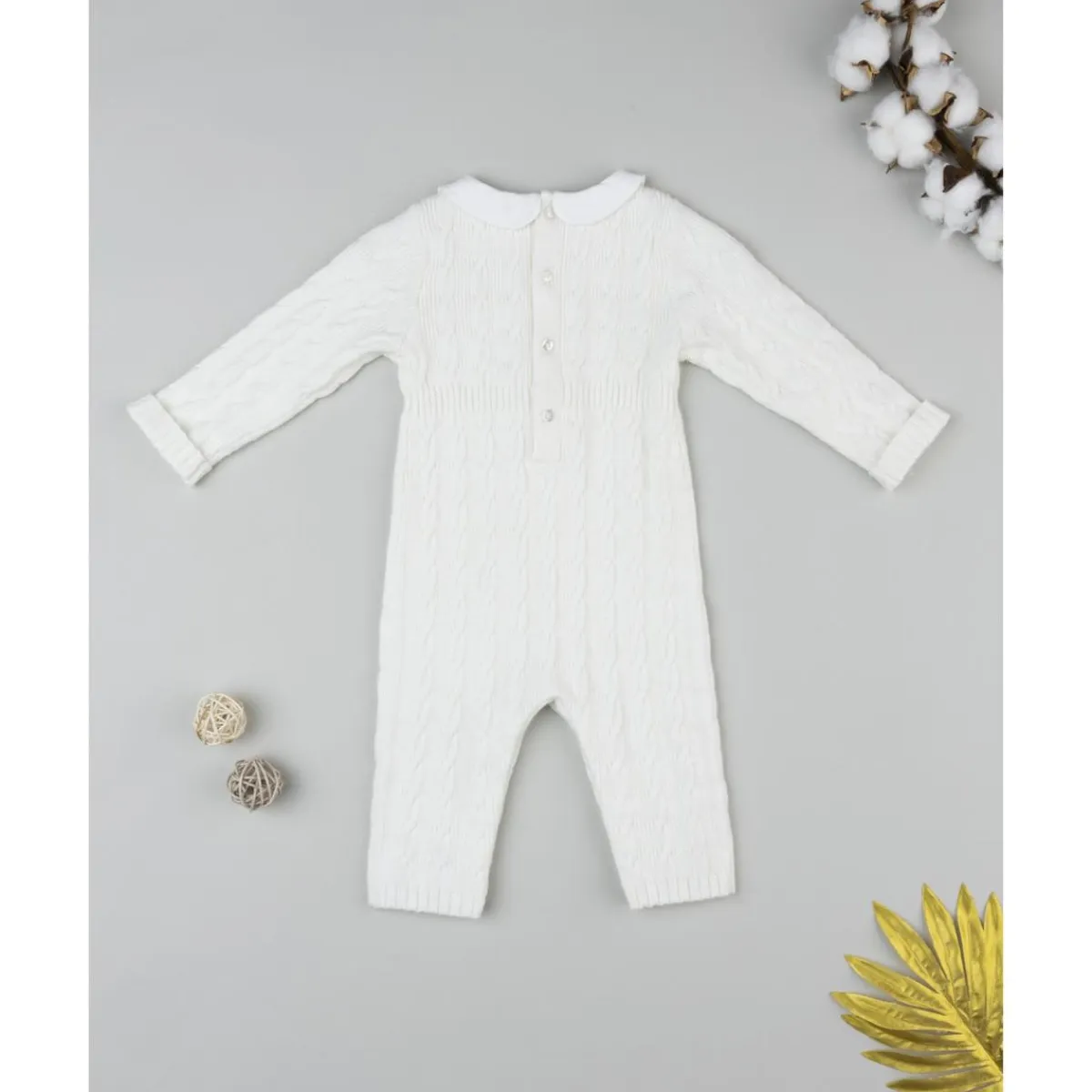 Discount Pijama tricot blanco para recién nacida Ropa Y Accesorios·Peleles|Recién Nacido·Ropa Y Accesorios