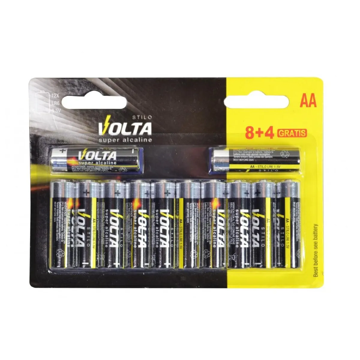 Outlet Pilas Alcalinas AA V1,5 12 unid Electrónicos