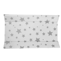 New - Cambiador Rígido Estrellas Fondo Blanco Descanso·Muebles Cambiador