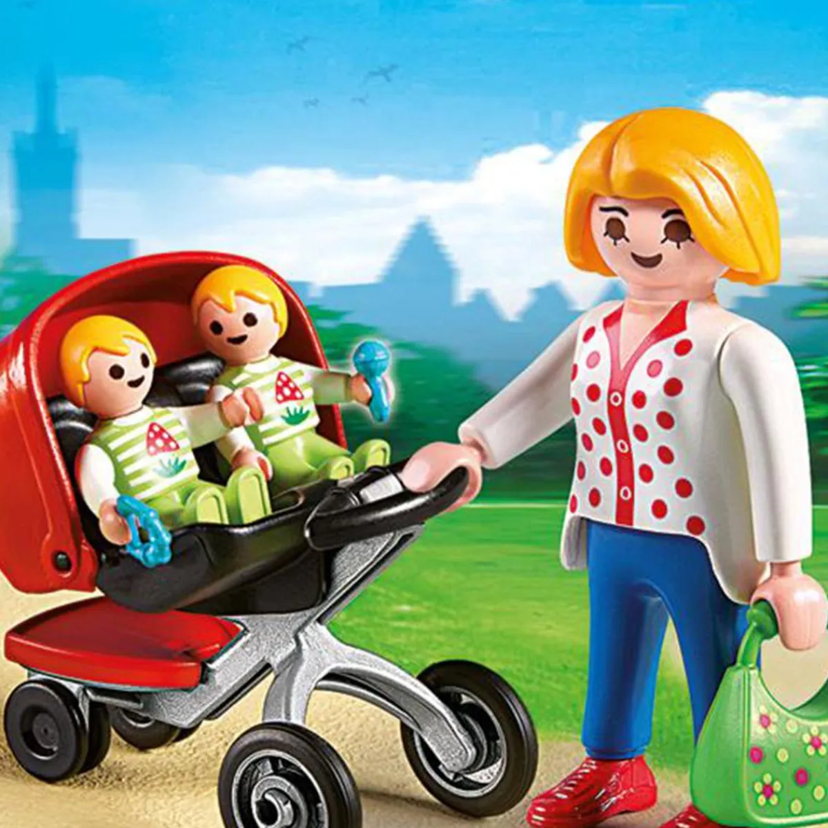 Best City Life - Mamá con carrito de gemelos - 5573 Juguetes De Construcción