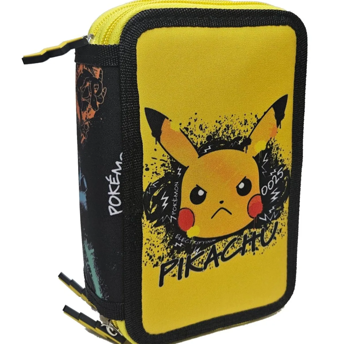 New Pokémon - Plumier 3 cremalleras - Skate Face Material Escolar