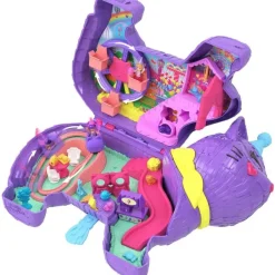Hot Polly Pocket - Cofre Gatito Piñata Coleccionables Y Mini Mundos