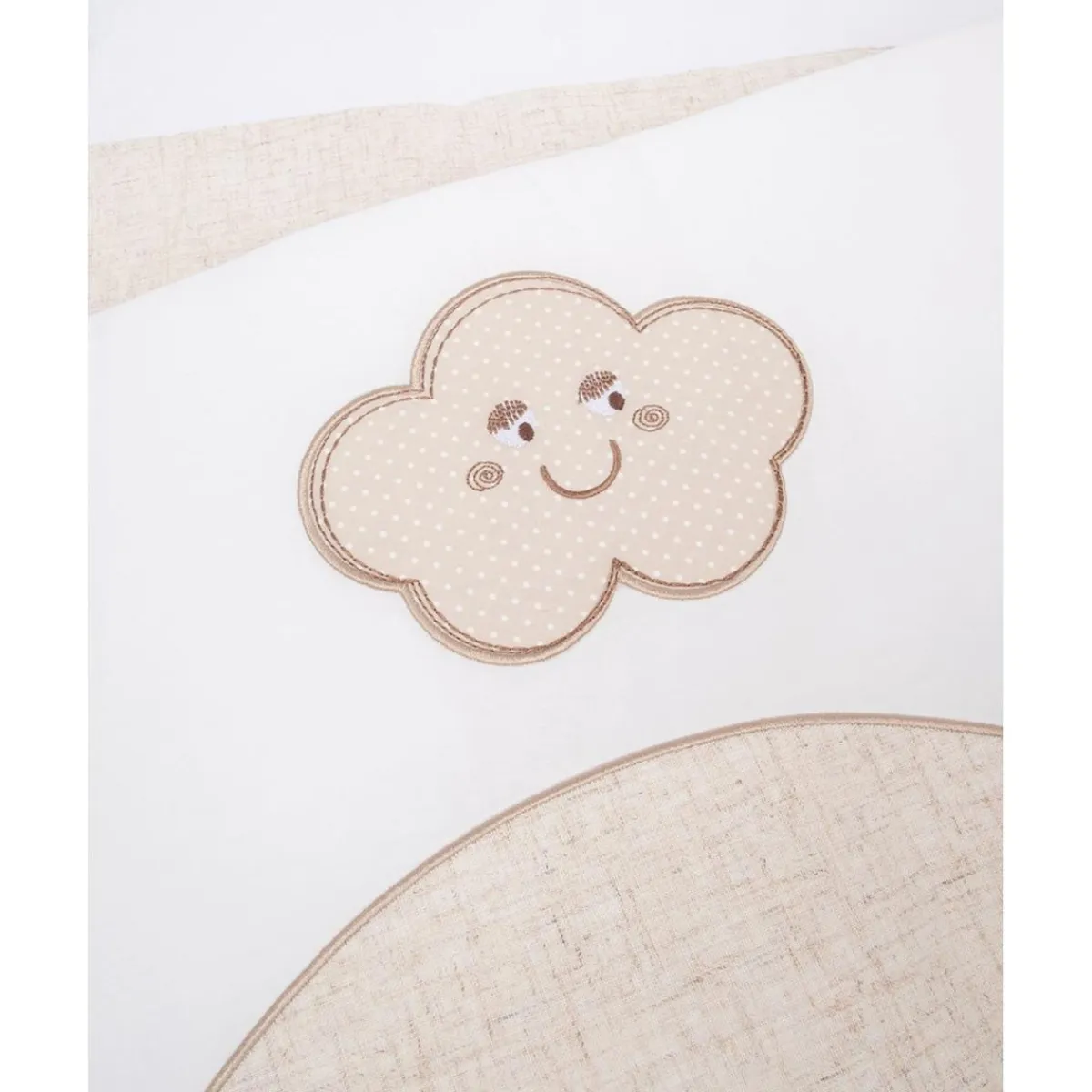 New Protector de cuna con detalles en beige Recién Nacido·Ropa De Cama|Ropa De Cama·Protectores