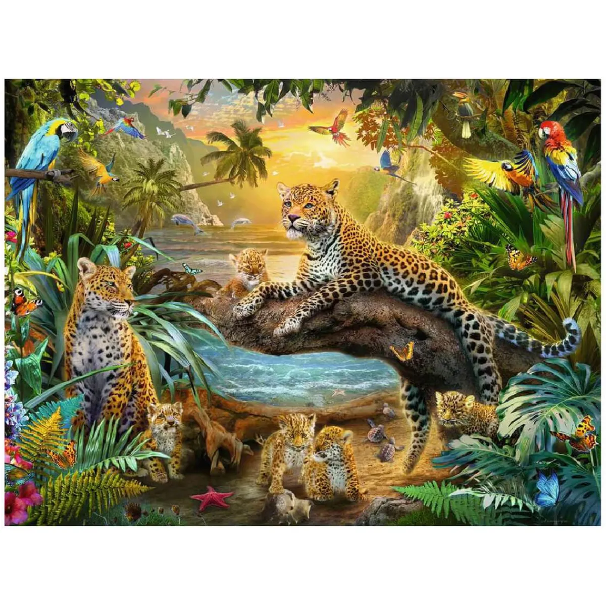 New Ravensburger - Leopardos en la jungla - Puzzle 1500 piezas Juegos Y Puzzles