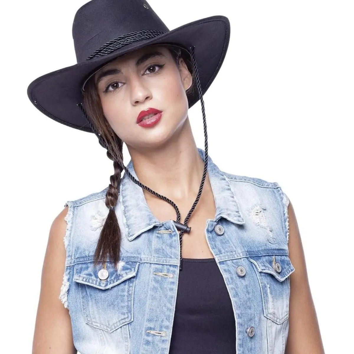 - Sombrero cowboy negro para disfraces de Adulto ㅤ*RUBIE'S Clearance