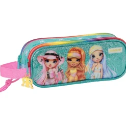 Clearance - Portatodo Paradise Rainbow High doble Material Escolar