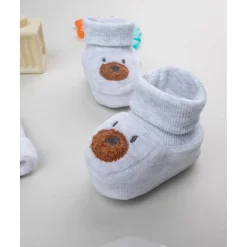 Set de Gorro y Patucos para Bebé Niño en Gris Recién Nacido·Ropa Y Accesorios|Ropa Y Accesorios·Accesorios
