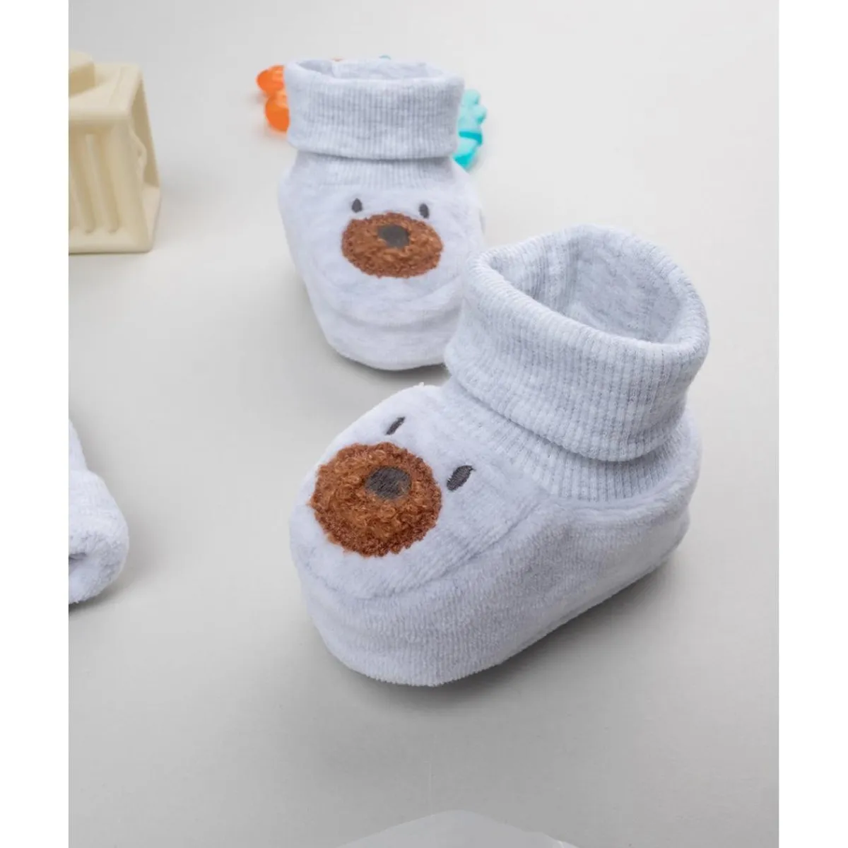 Set de Gorro y Patucos para Bebé Niño en Gris Recién Nacido·Ropa Y Accesorios|Ropa Y Accesorios·Accesorios
