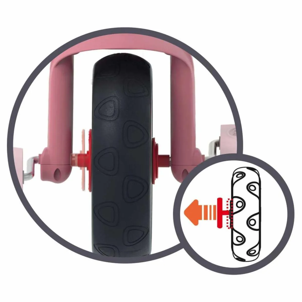 - Triciclo Evolutivo Be Move de Metal, Color Rosa - 68 x 52 x 52 cm ㅤ*SMOBY Clearance
