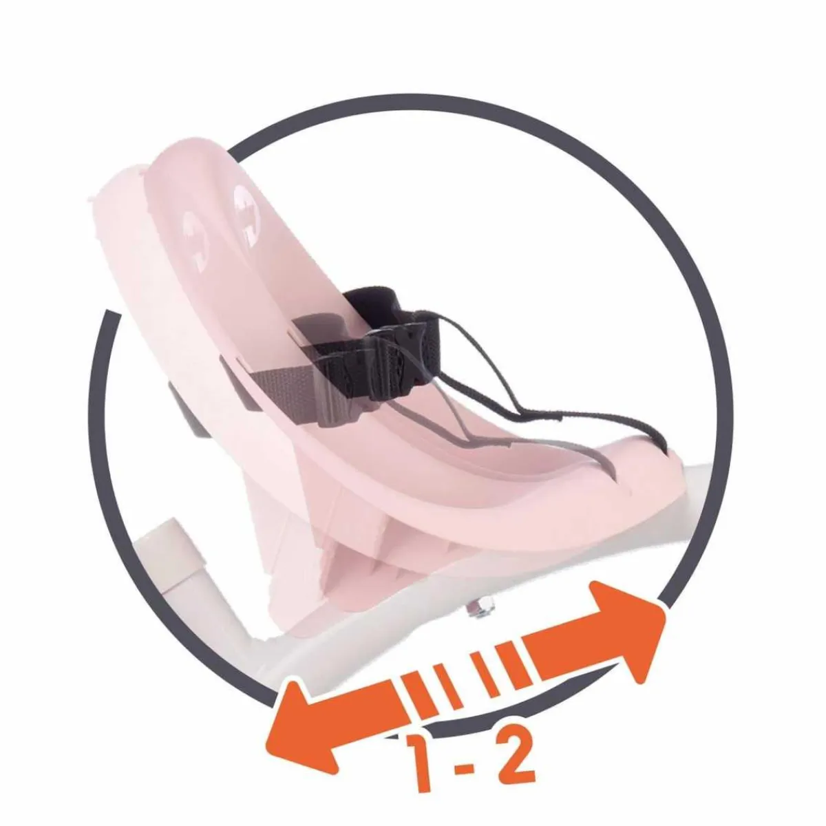 - Triciclo Evolutivo Be Move de Metal, Color Rosa - 68 x 52 x 52 cm ㅤ*SMOBY Clearance