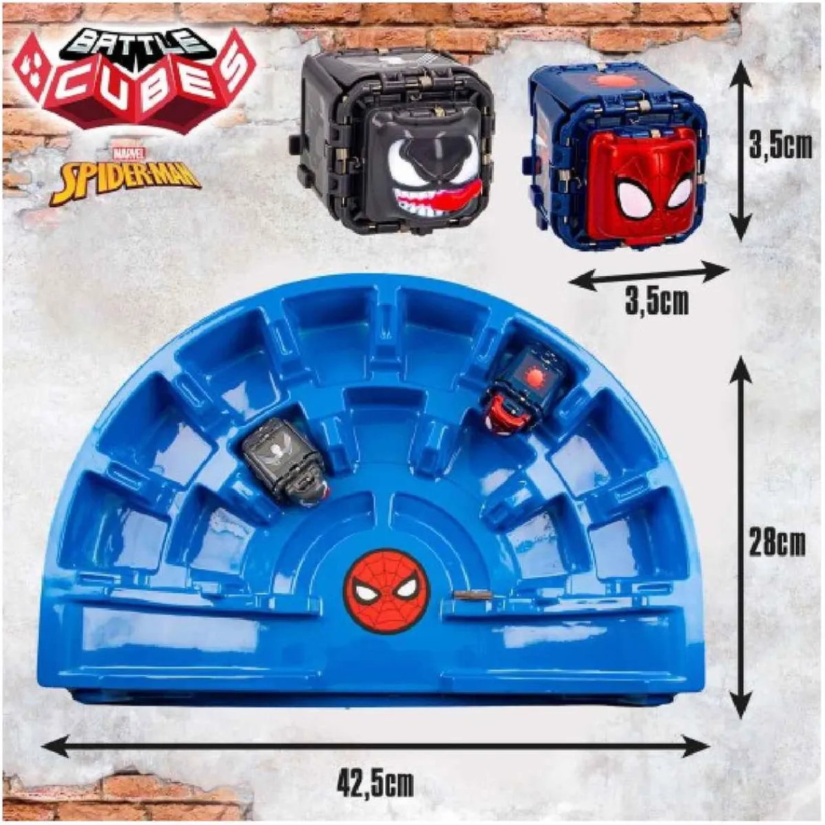 Outlet Spider-man - Battle cubes - Estadio de batallas con cubos de Spider-Man Figuras De Acción