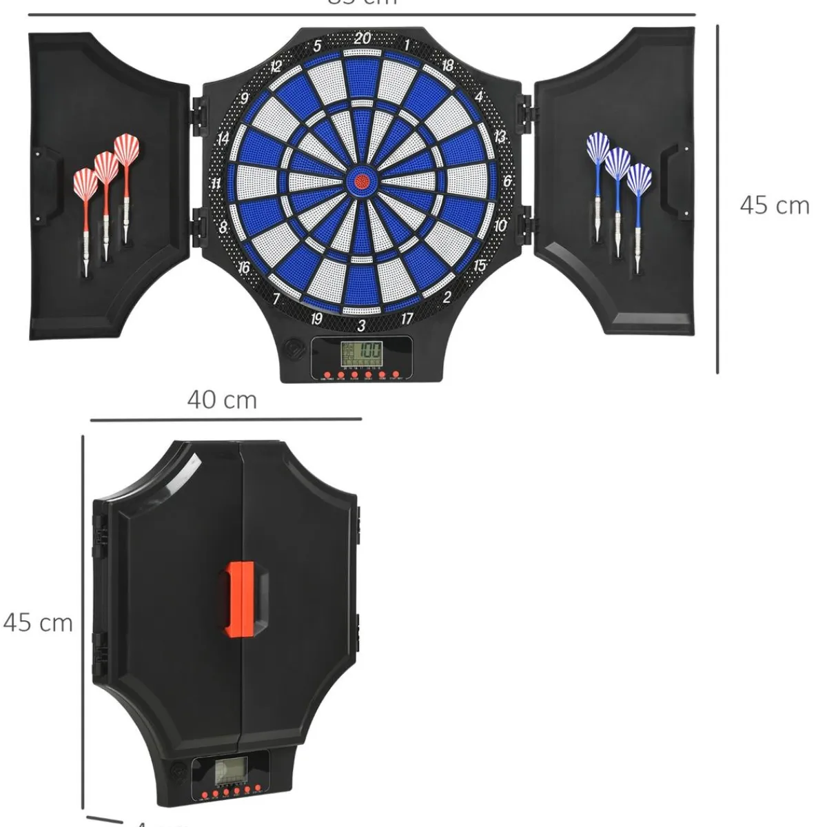 Sportnow - Diana electrónica plegable 31 juegos*Outsunny