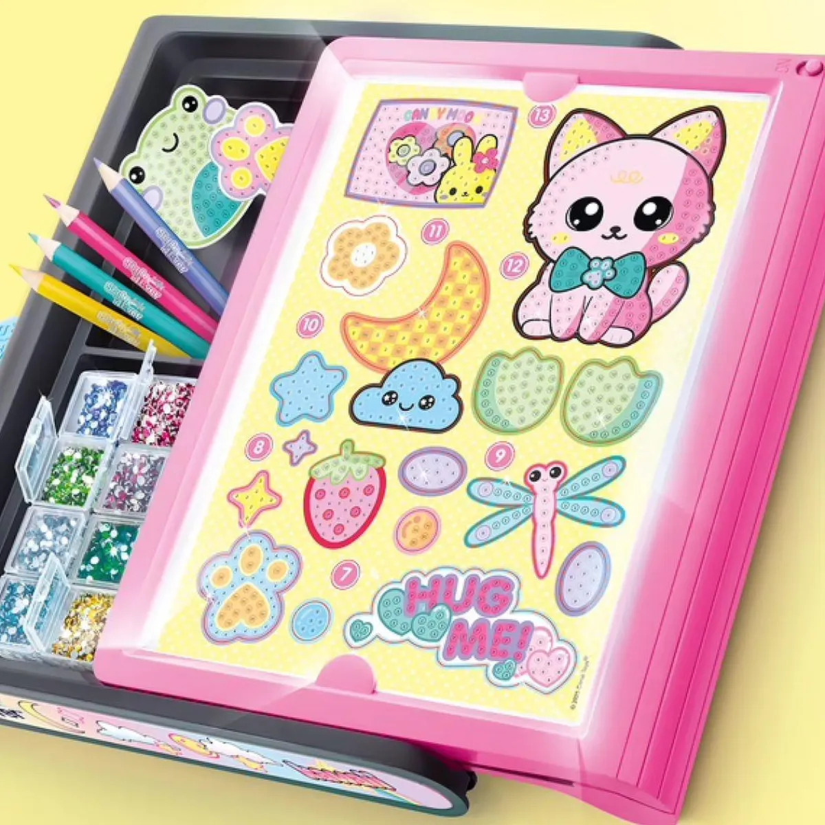 Sale Style 4 Ever - Maletín Luminoso Diamond Art Kawaii Arte Y Manualidades