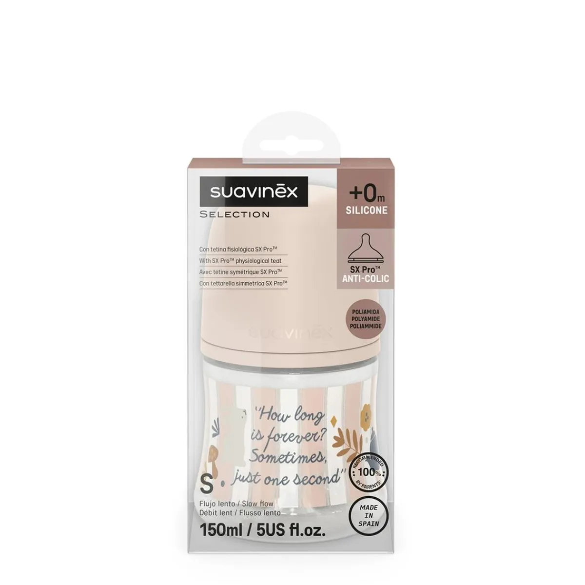 - Biberon Wonderland 150 ml Rosa*SUAVINEX New