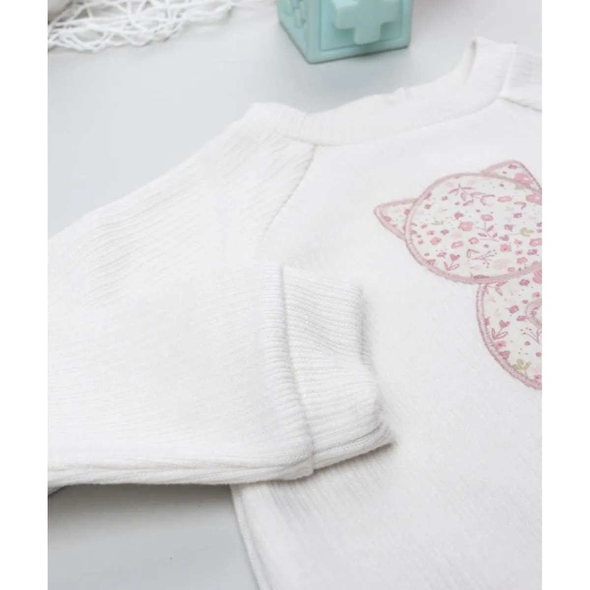 Hot Sudadera blanca de niña con gato Niña·Bebé Niña 3-36 Meses|Bebé Niña 3-36 Meses·Abrigos Y Plumíferos