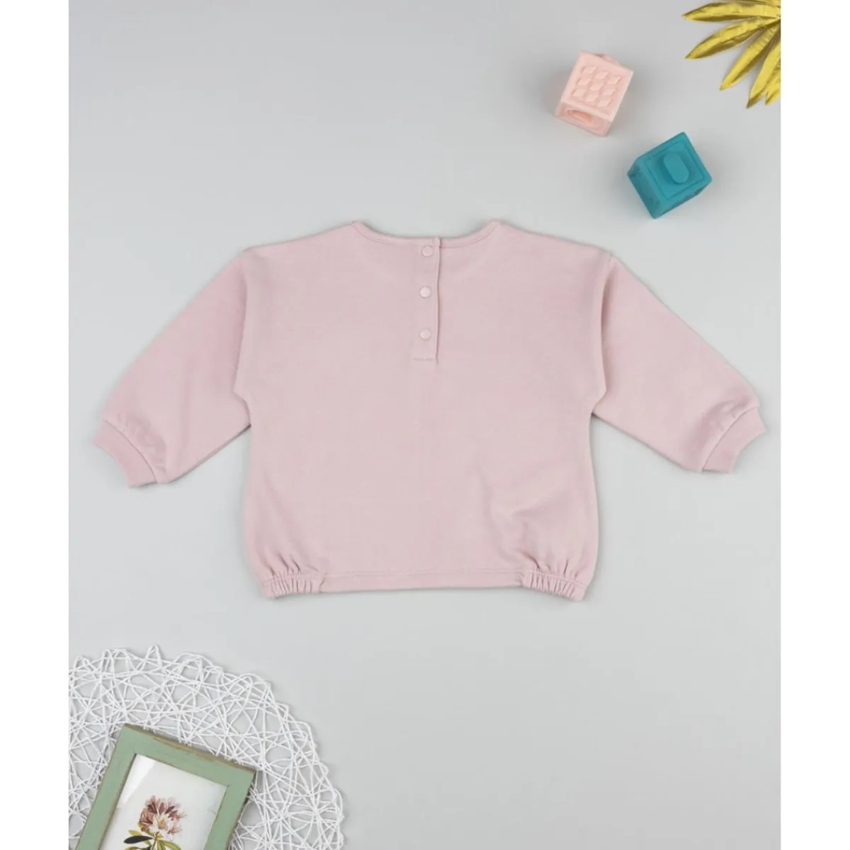 Sudadera niña rosa con estampado*Prenatal