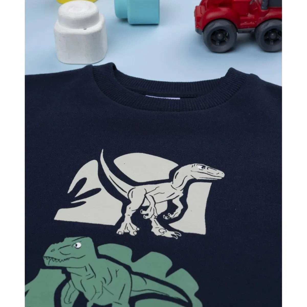 Sudadera niño azul estampada "Epic Dinos"*Prenatal