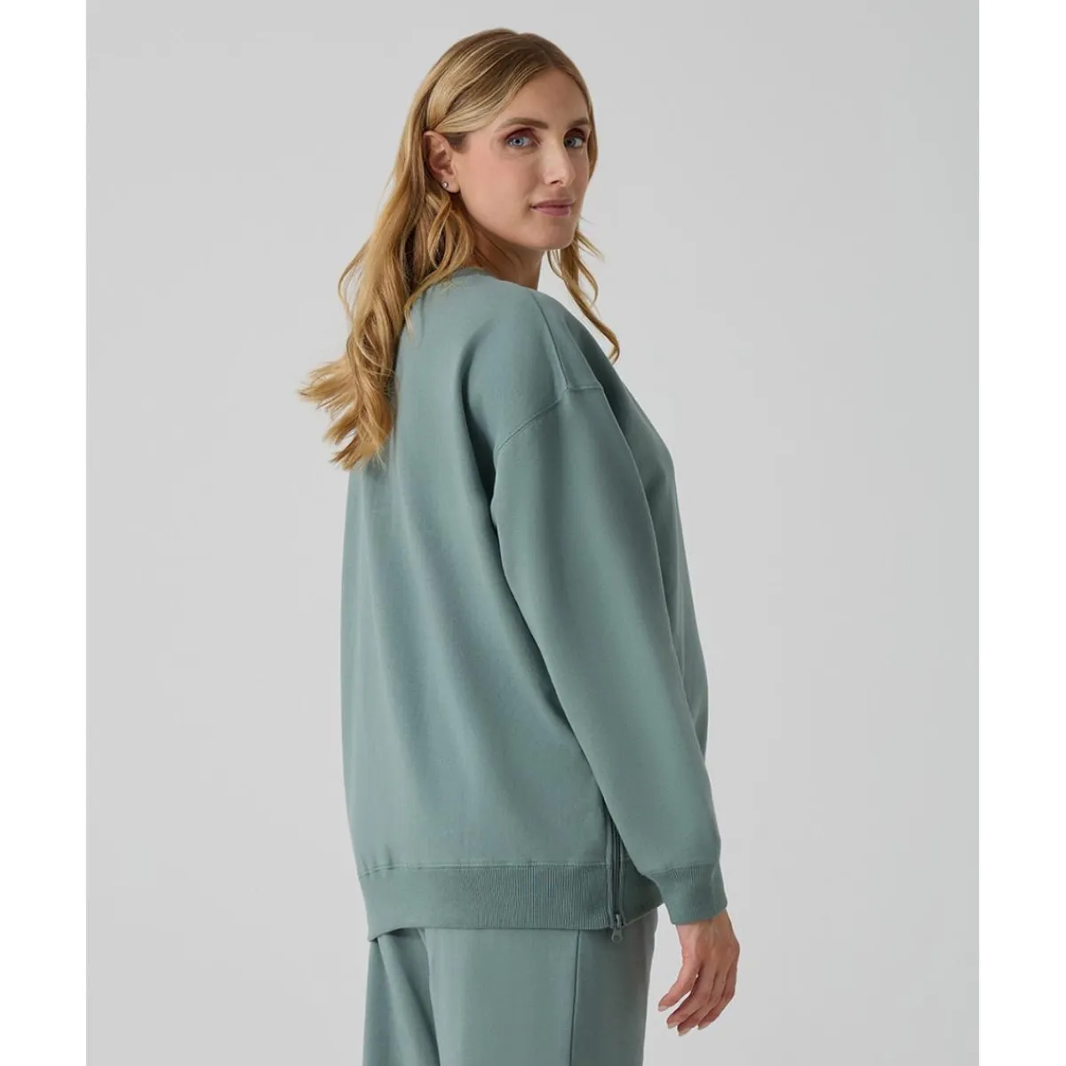 Sudadera premamá verde con bordado*Prenatal