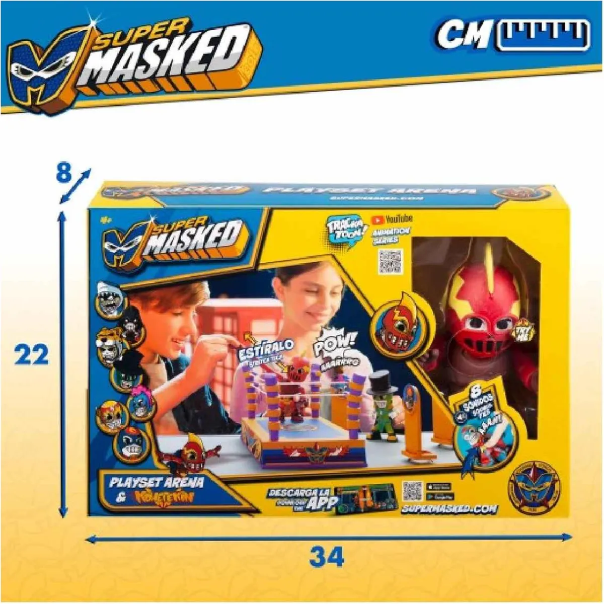 Discount Super Masked - Ring de entrenamiento con figura Figuras De Acción