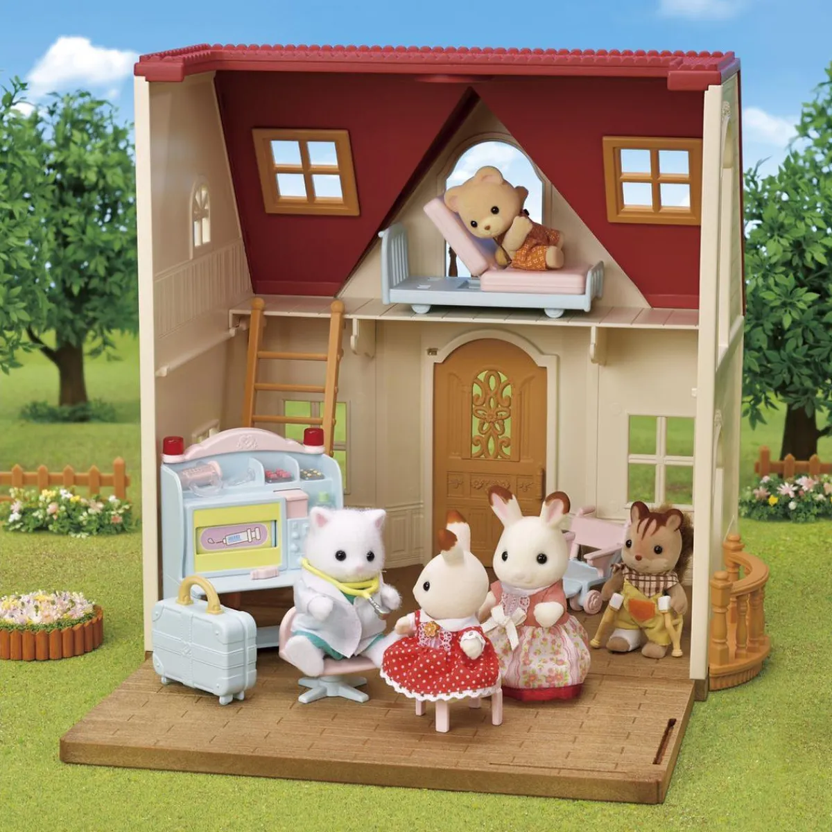Sylvanian Families - Set Doctora de la Aldea - Casa de muñecas y juguetes ㅤ*EPOCH PARA IMAGINAR S.L. Clearance