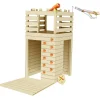 Online Torre infantil de madera con rocódromo Columpios