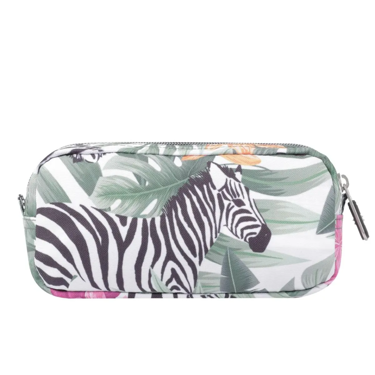 - Estuche escolar dos compartimentos tropical cebras Sobre*TOTTO Best