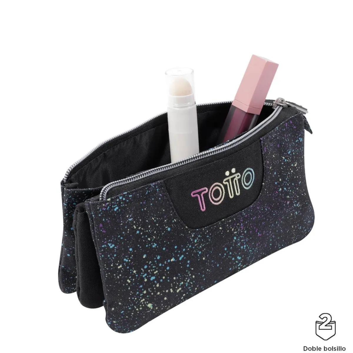 - Estuche escolar salpicado color Tablero*TOTTO Hot