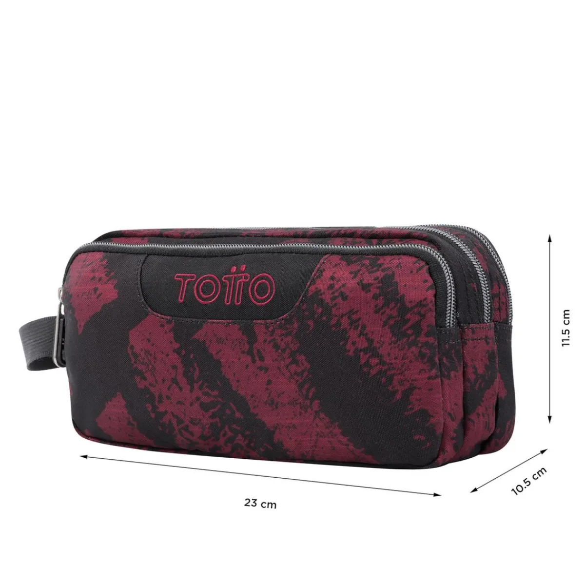 - Estuche escolar tres compartimentos tiza roja Agapec*TOTTO Sale