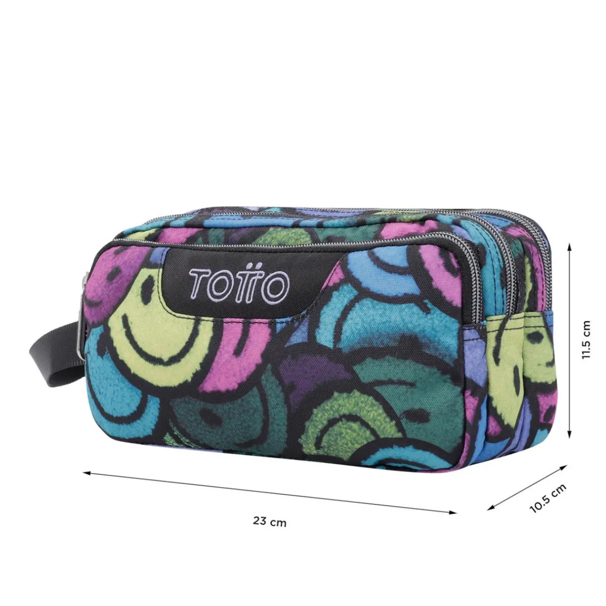 - Estuche escolar tres compartimentos emojis Agapec*TOTTO Outlet