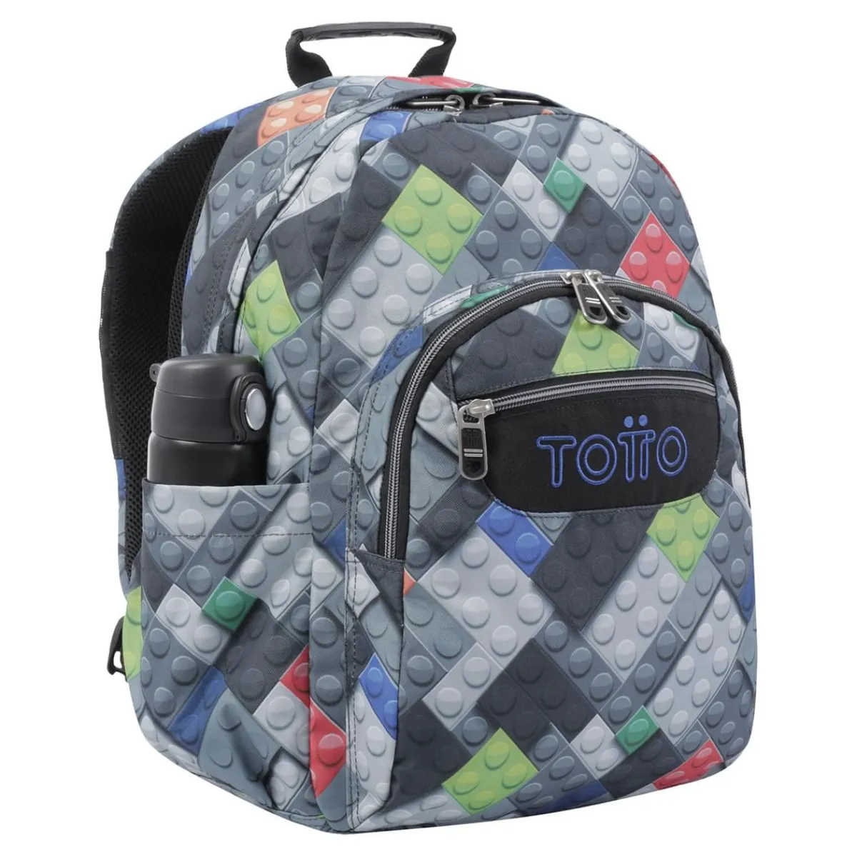 Hot - Mochila escolar bloques Acuarela Material Escolar