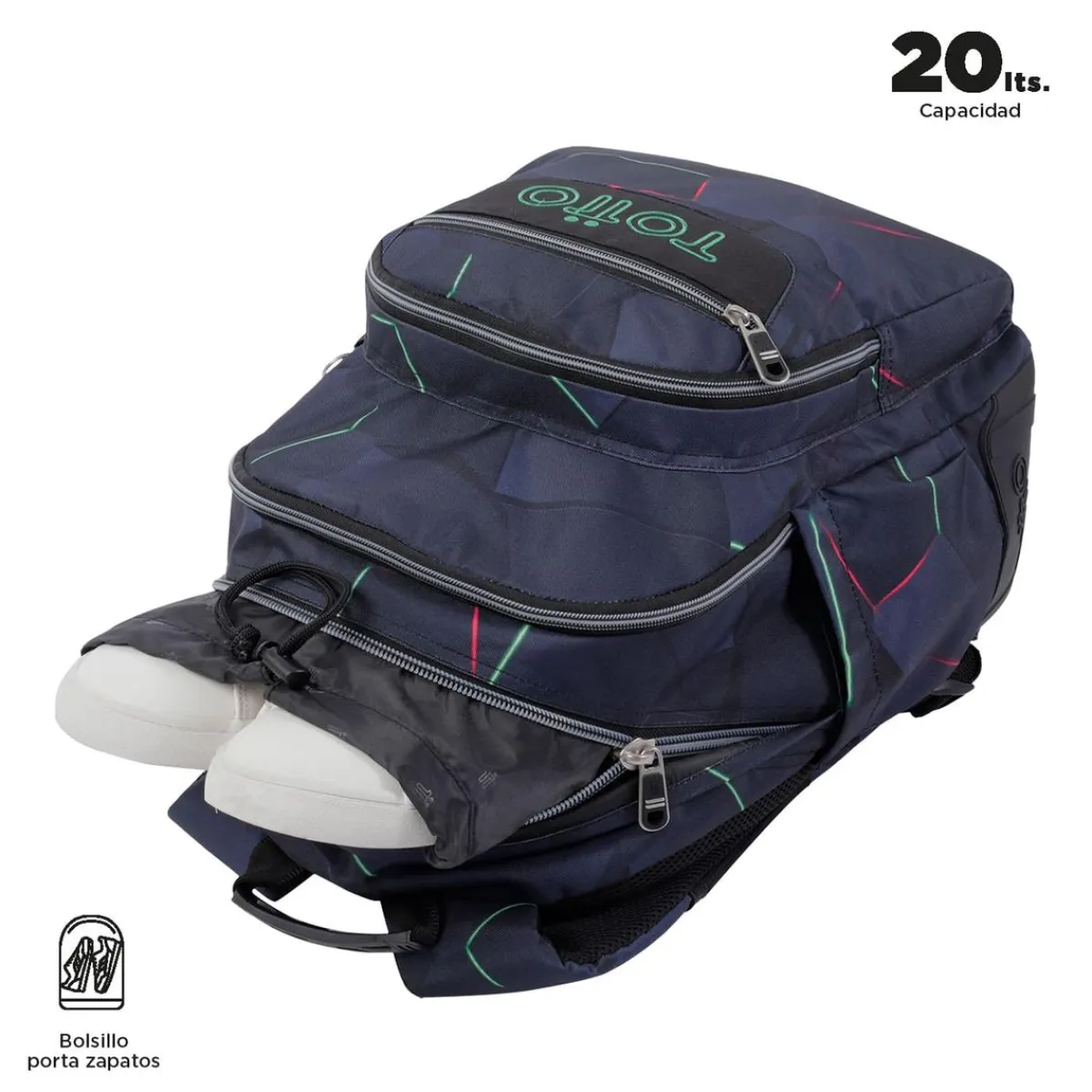 - Mochila escolar fractal Crayoles*TOTTO Hot