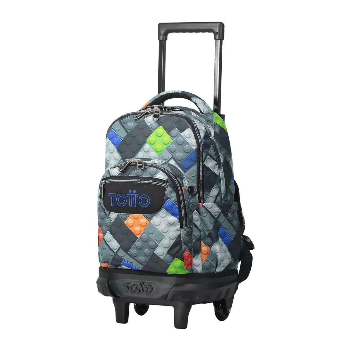 Outlet - Mochila escolar pequeña ruedas bloques Resma Material Escolar