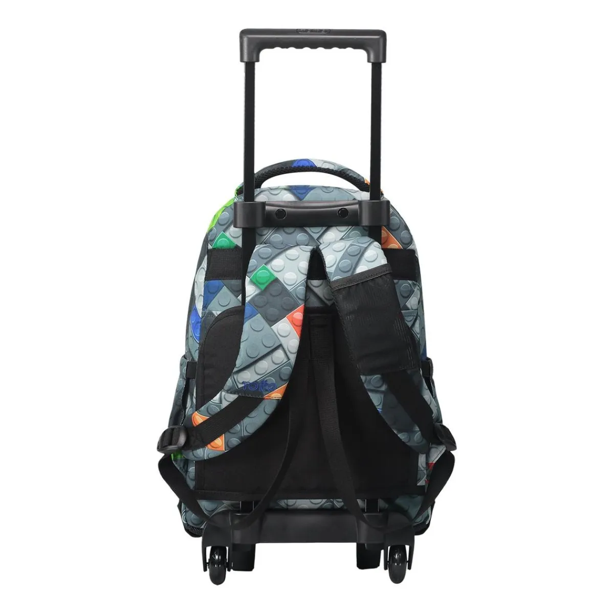 Outlet - Mochila escolar pequeña ruedas bloques Resma Material Escolar