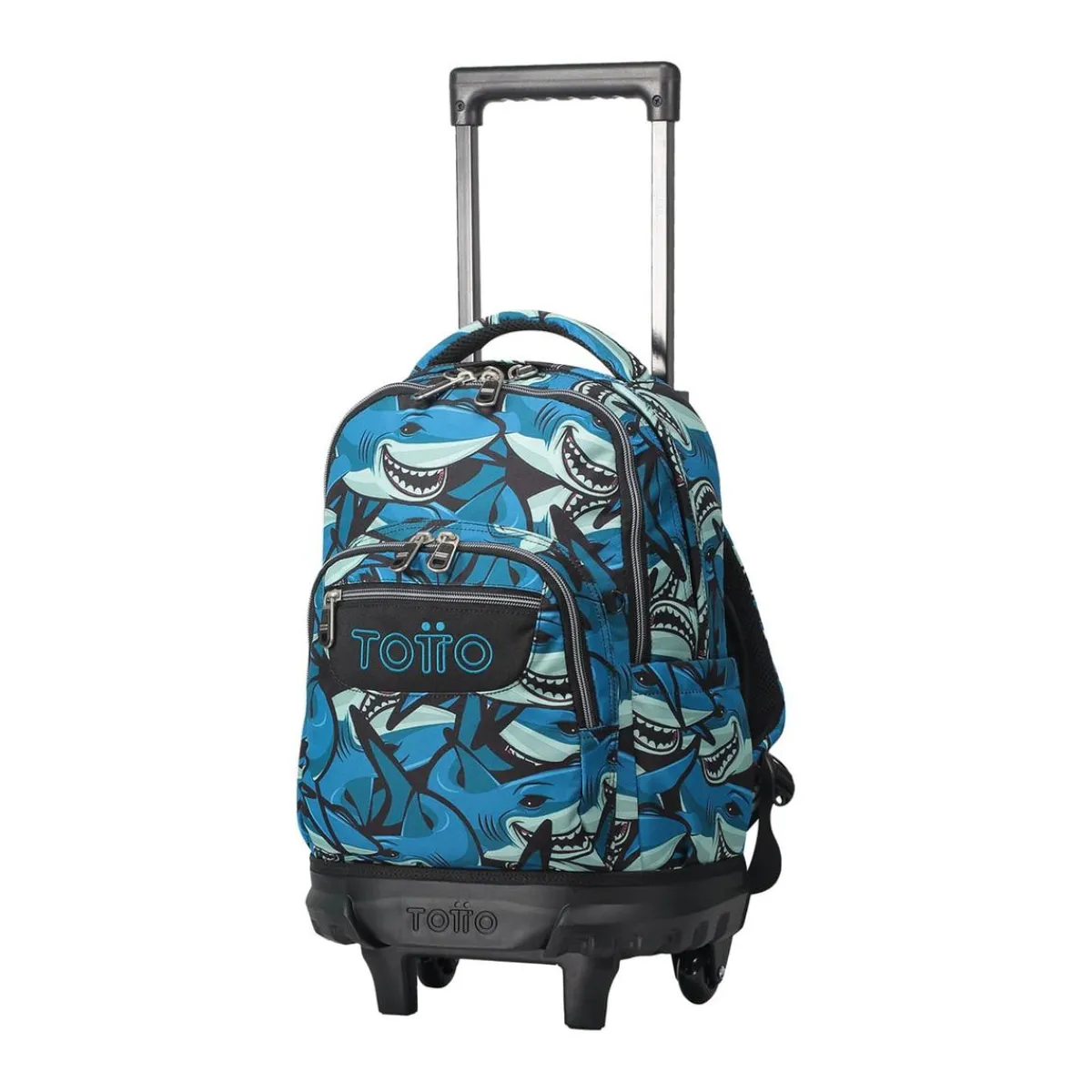 - Mochila escolar pequeña ruedas tiburones Resma*TOTTO New