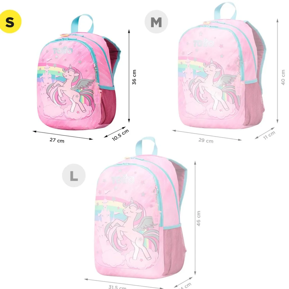 Outlet - Mochila escolar pequeña Fantasy Material Escolar