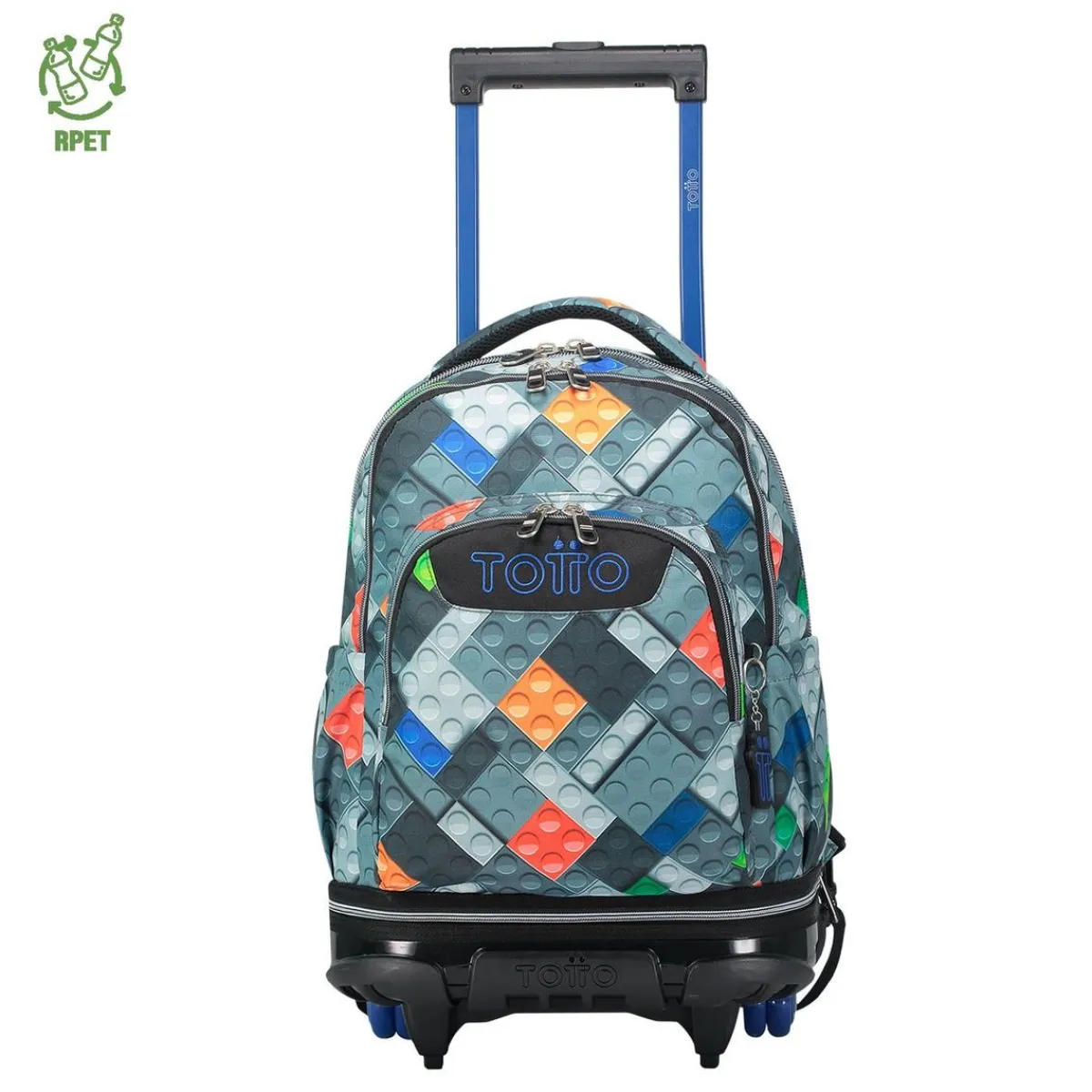 - Mochila escolar ruedas desmontable bloques Tiza*TOTTO Hot
